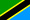 De nationale vlag van Tanzania.